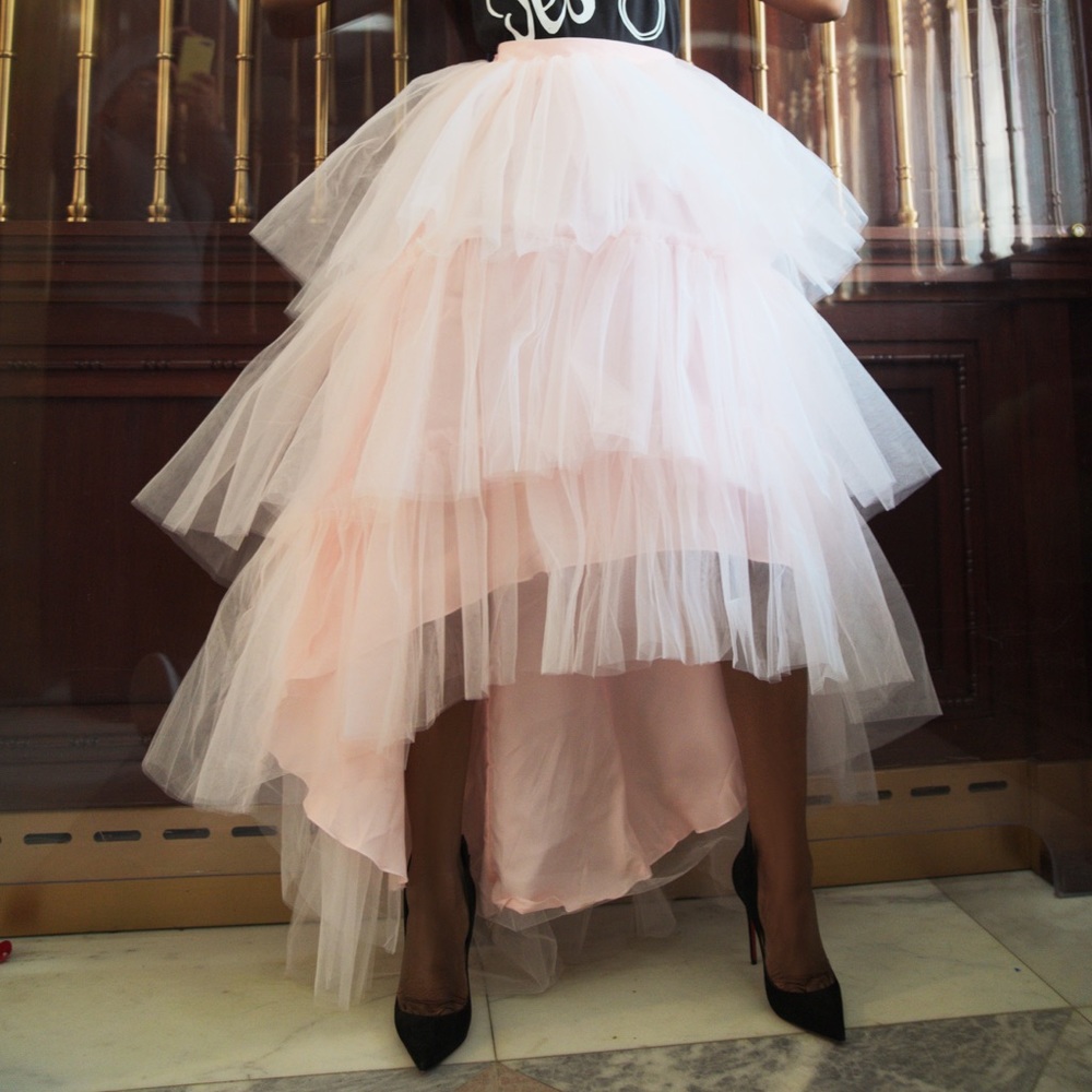 Pink layered Tule Skirt. Worn once for photoshoot.